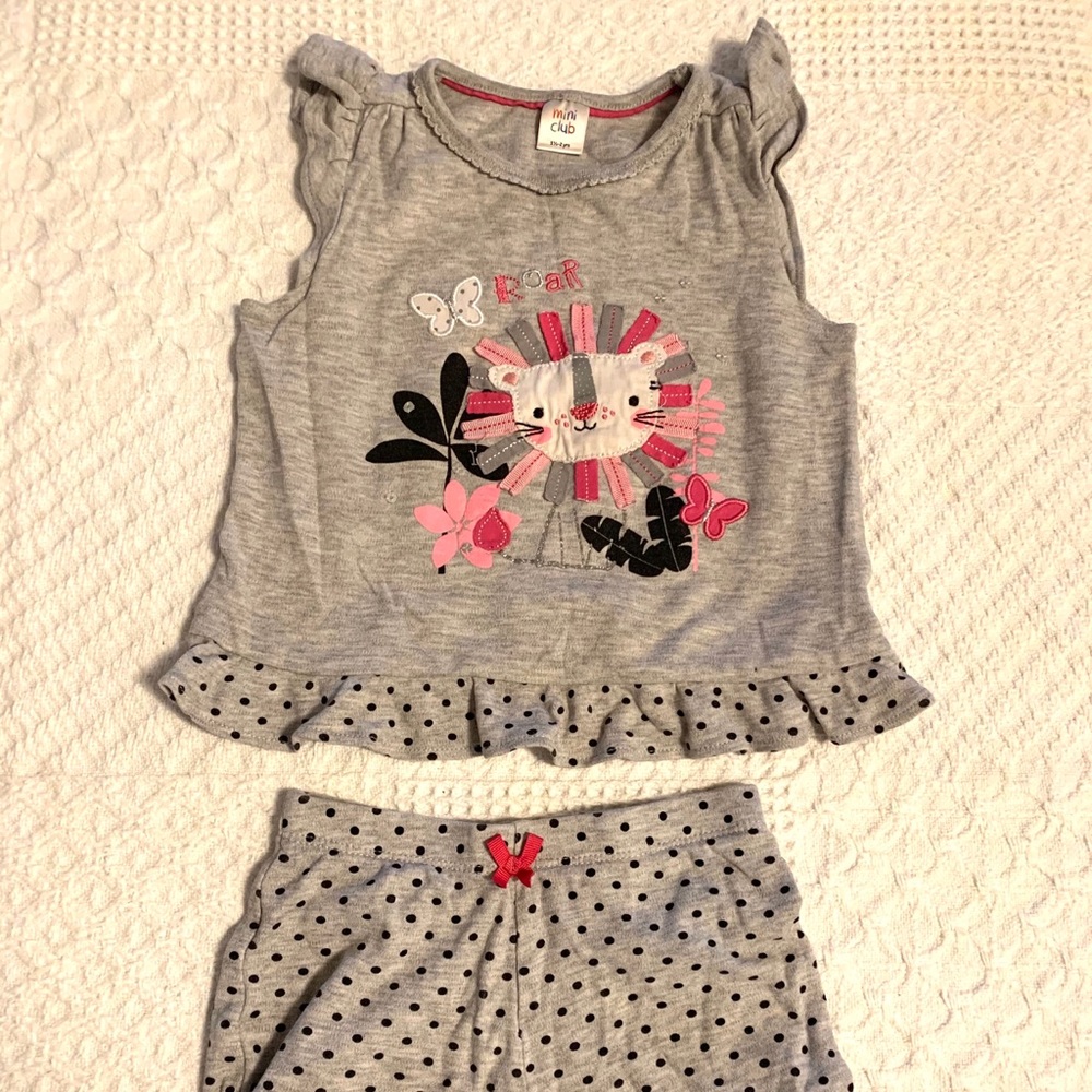 Super cute, cotton shorts and tshirt set